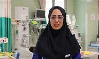 مصاحبه تلویزیونی با پرستار بخش ویژه بیمارستان کودکان