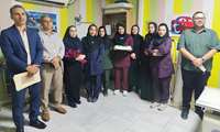 تقدیر کمیته امداد از کارکنان رادیولوژی بیمارستان کودکان بندرعباس در روز پرستار