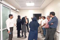 بازدید مسئولین دانشگاه علوم پزشکی هرمزگان از پروژه بیمارستان کودکان