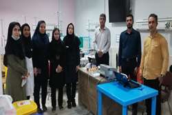 حضور تیم سیار انتقال خون در بیمارستان کودکان بندرعباس