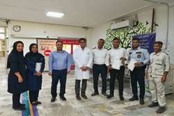 تقدیر از کارمندان حراست و نگهبانی مرکز آموزشی درمانی کودکان